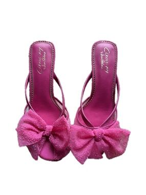 Circus by Sam Edelman Hot Pink Bow Slingback Heels